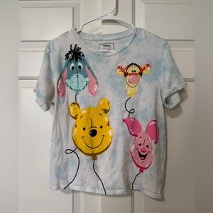 Loungefly Disney Winnie Pooh & Friends Balloons Crop Tee